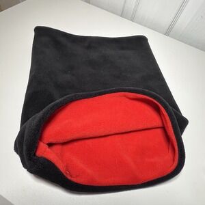 Reversible Kids' Winter Fleece Balaclava Ski‎ Mask Black Red
